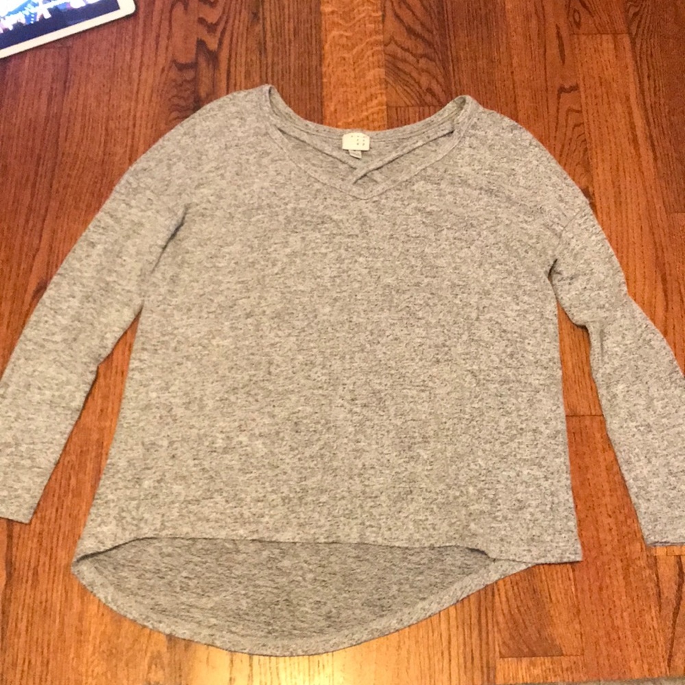 A New Day Light Grey Sweater